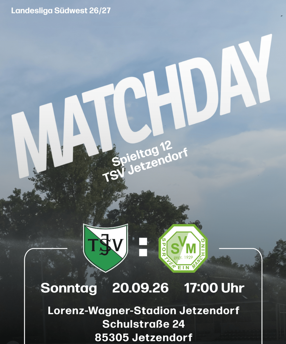 Landesliga: So lief das Landkreisduell zwischen dem TSV Jetzendorf und dem SV Manching